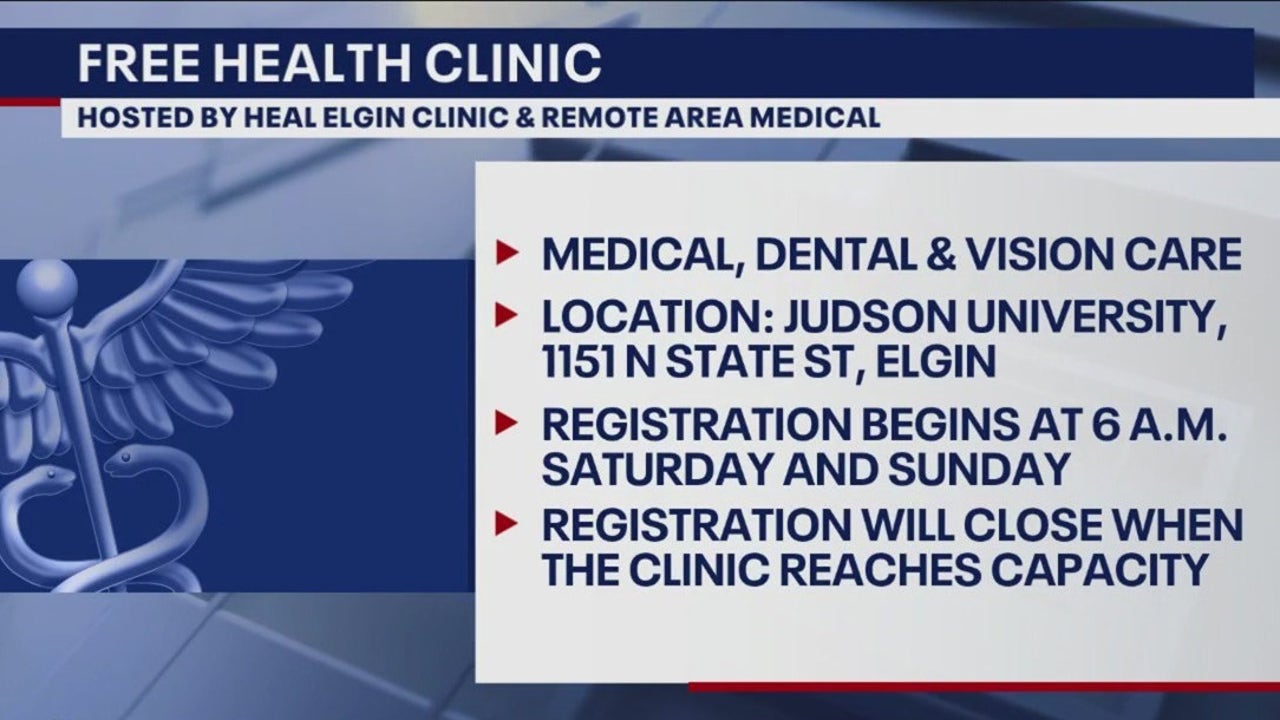 Elgin offering free health clinic this weekend FOX 32 Chicago