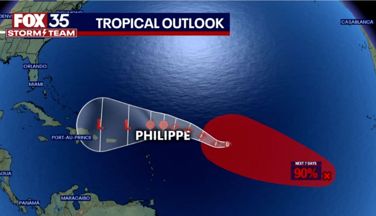 Tracking Tropical Storm Philippe