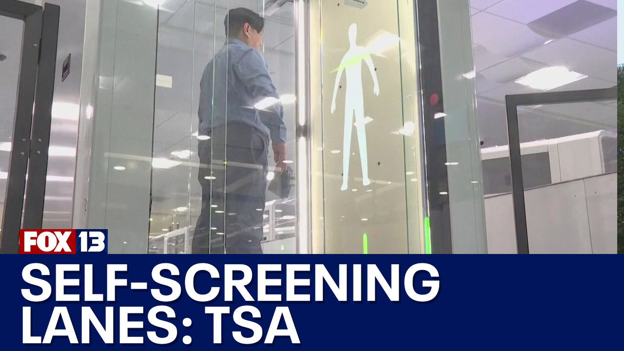 New TSA self-screening lanes