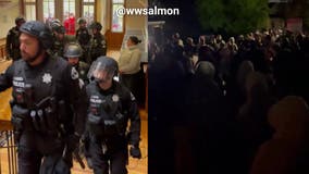 Pro-Palestine protesters enter Pomona College