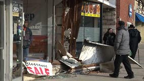 Man loses control of car, crashes into businesses