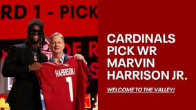 Arizona Cardinals select WR Marvin Harrison Jr at No. 4, adding elite playmaker for Kyler Murray