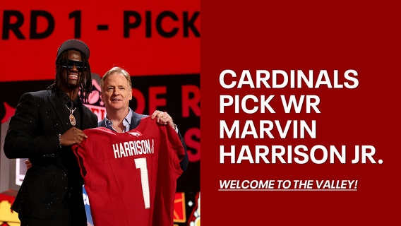 Arizona Cardinals select WR Marvin Harrison Jr at No. 4, adding elite playmaker for Kyler Murray