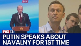 Putin wins presidential election, speaks on Navalny