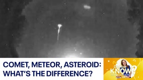 Did You Know?: What's the difference between a comet, asteroid and meteor?