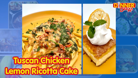 Dinner DeeAs: Tuscan Chicken | Lemon Ricotta Cake