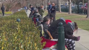 People camping out for Trump Supreme Court case