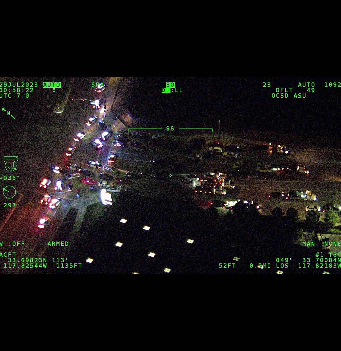 Felony hit & run at Tustin street takeover