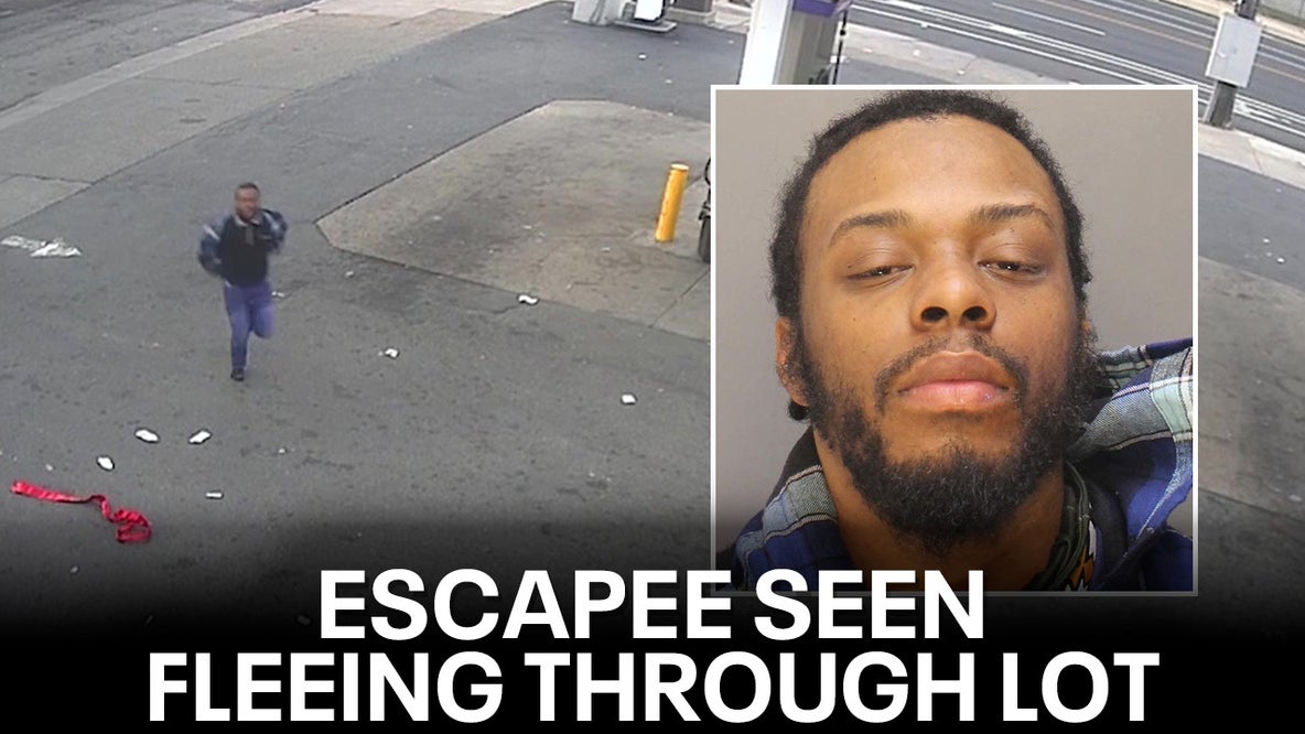 WATCH: Surveillance video shows escaped prisoner Alleem Bordan fleeing through parking lot