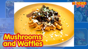 Dinner DeeAs: Mushrooms and Waffles