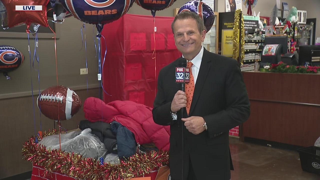 FOX 32's Lou Canellis takes on annual Chicago Bears coat drive FOX 32