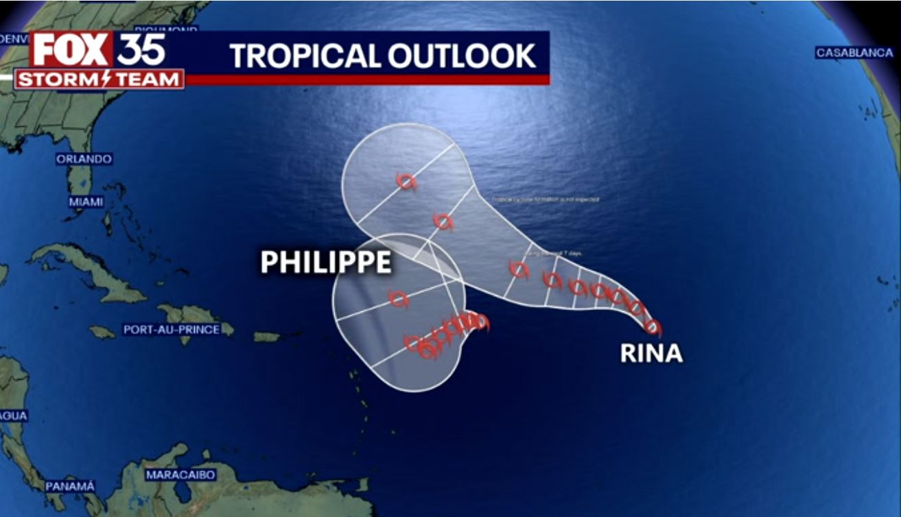 Tracking the Tropics: Latest on Philippe, Rina
