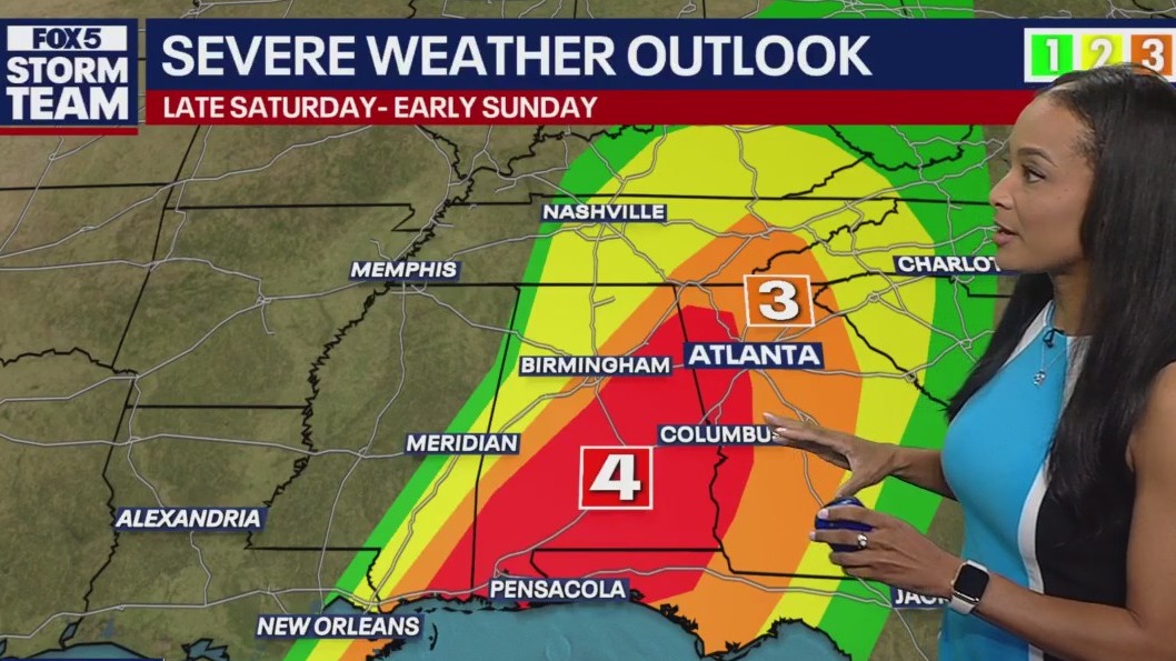Metro Atlanta Severe Weather Outlook 9:30 p.m.