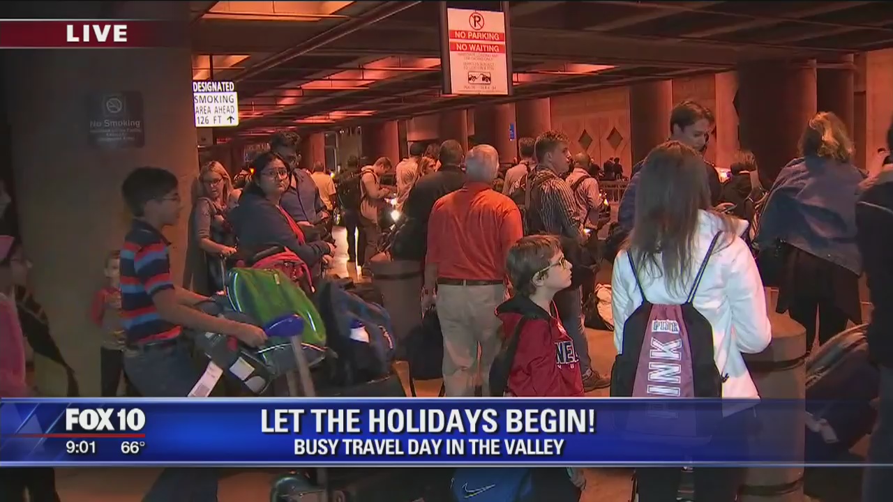 Rush hour: families converge on Sky Harbor to pick up loved ones