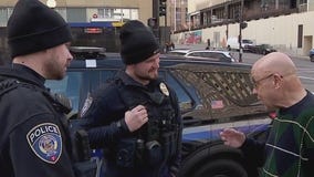 Blind man rescued from light rail tracks