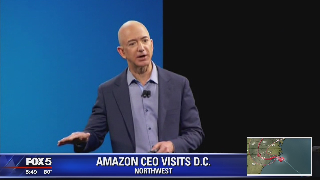 Amazon's Jeff Bezos attending Economic Club of Washington DC's celebration dinner