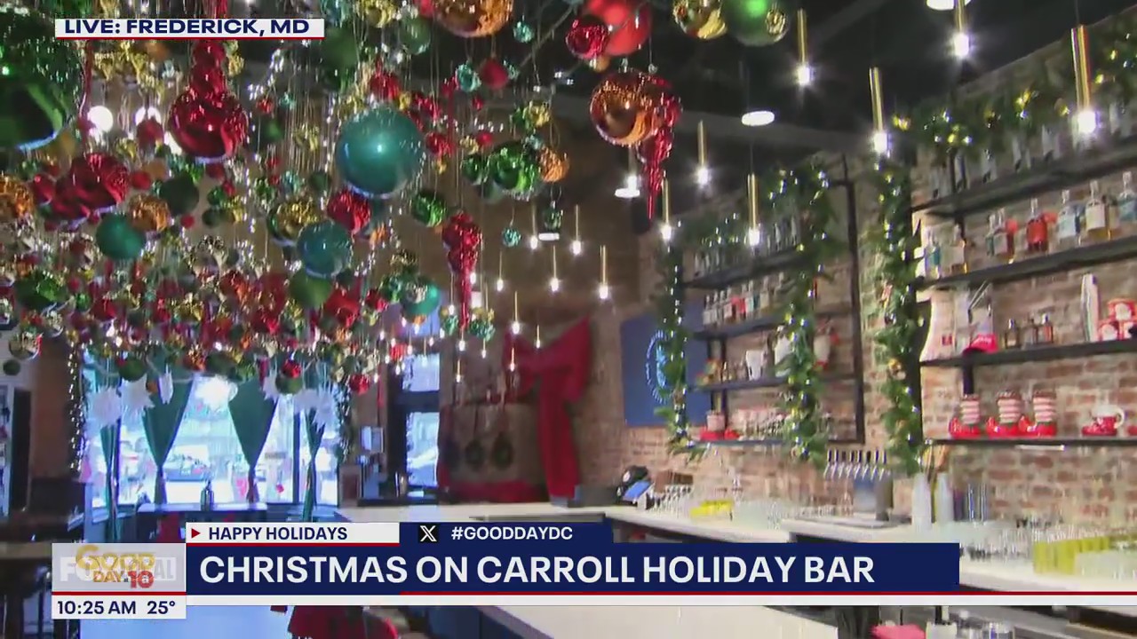Christmas on Carroll pop-up holiday bar in Frederick