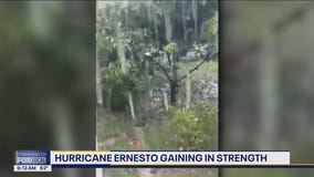 Hurricane Ernesto gaining strength