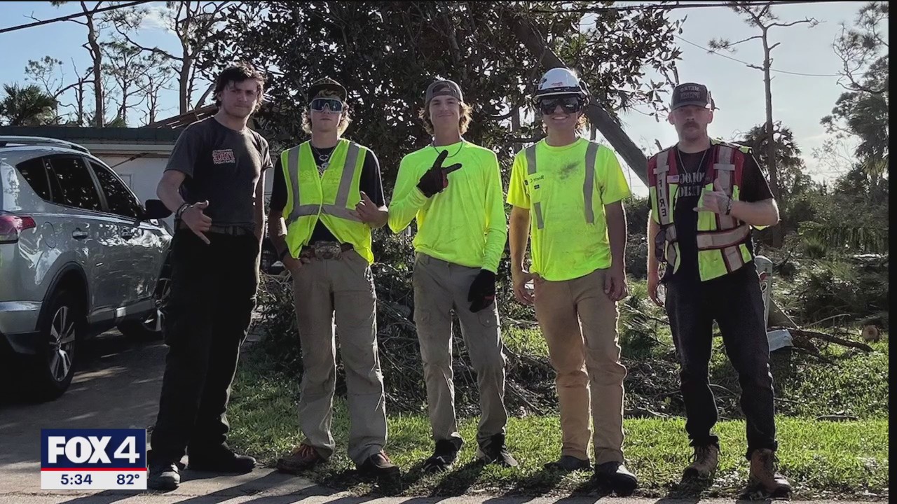 NTX teens help with hurricane aftermath in Florida