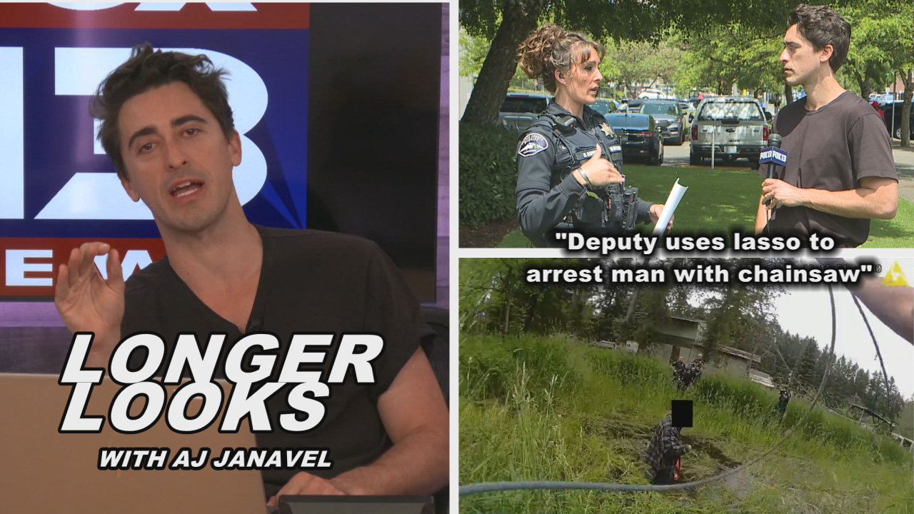 Deputy lassos chainsaw-wielding suspect | Longer Looks