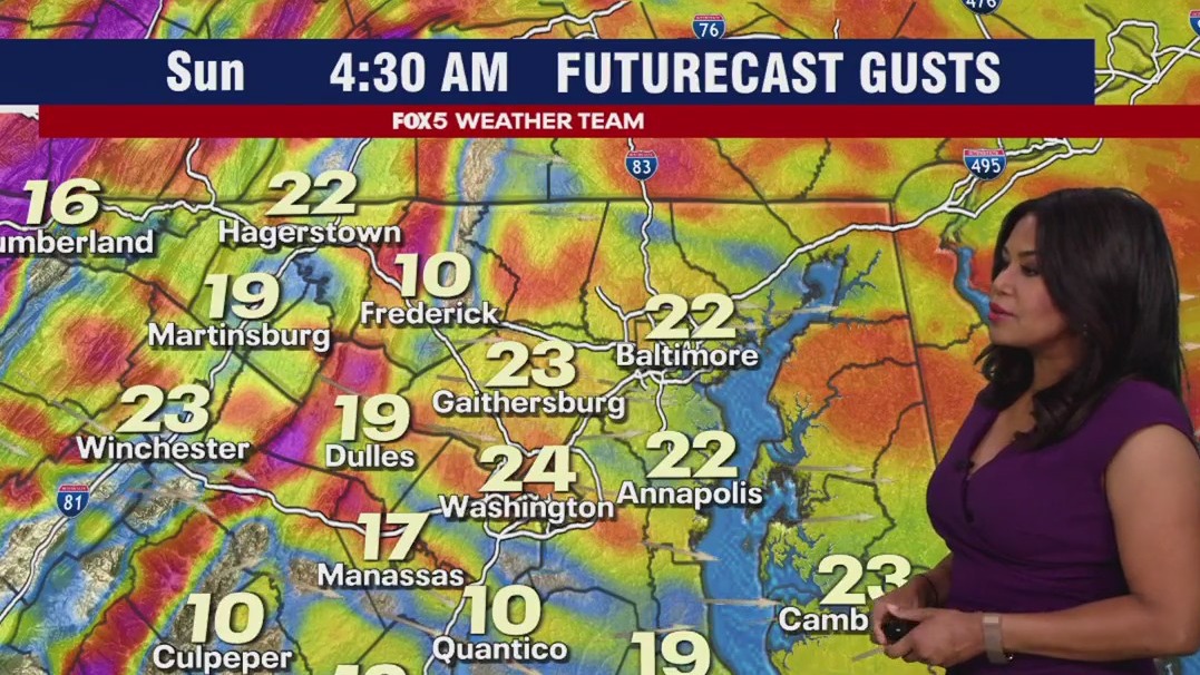 DC weekend weather: Light showers before temps drop