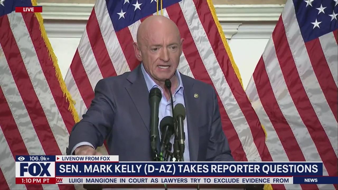 Senator Mark Kelly speaks on Hegseth, boat strikes