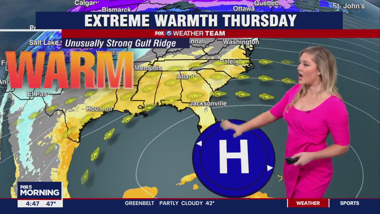 FOX 5 Weather forecast for Thursday, February 23