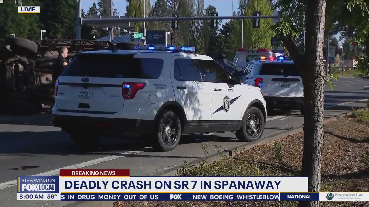Deadly crash on SR 7 in Spanaway | FOX 13 Seattle
