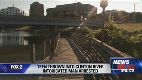 Teen thrown into Clinton River by intoxicated man