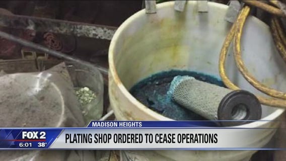 Plating shop ordered to shut down in Madison Heights