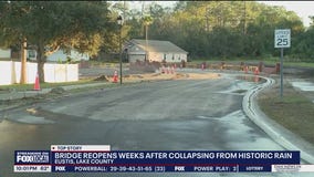 Eustis neighborhood bridge reopens weeks after collapse
