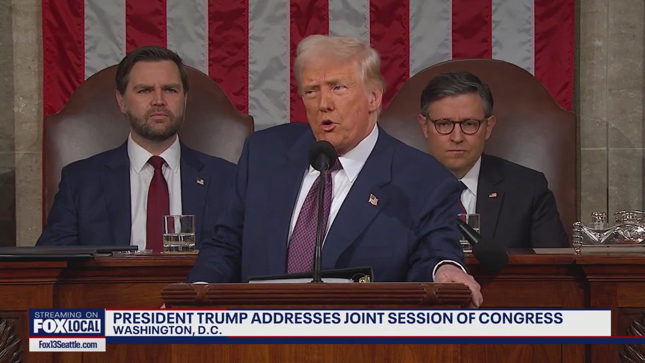 President Trump addresses joint session of Congress
