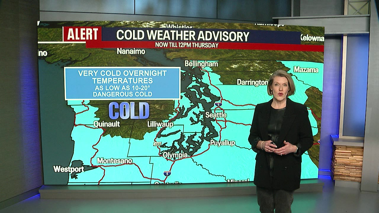 Seattle weather: Another cold night, snow possible