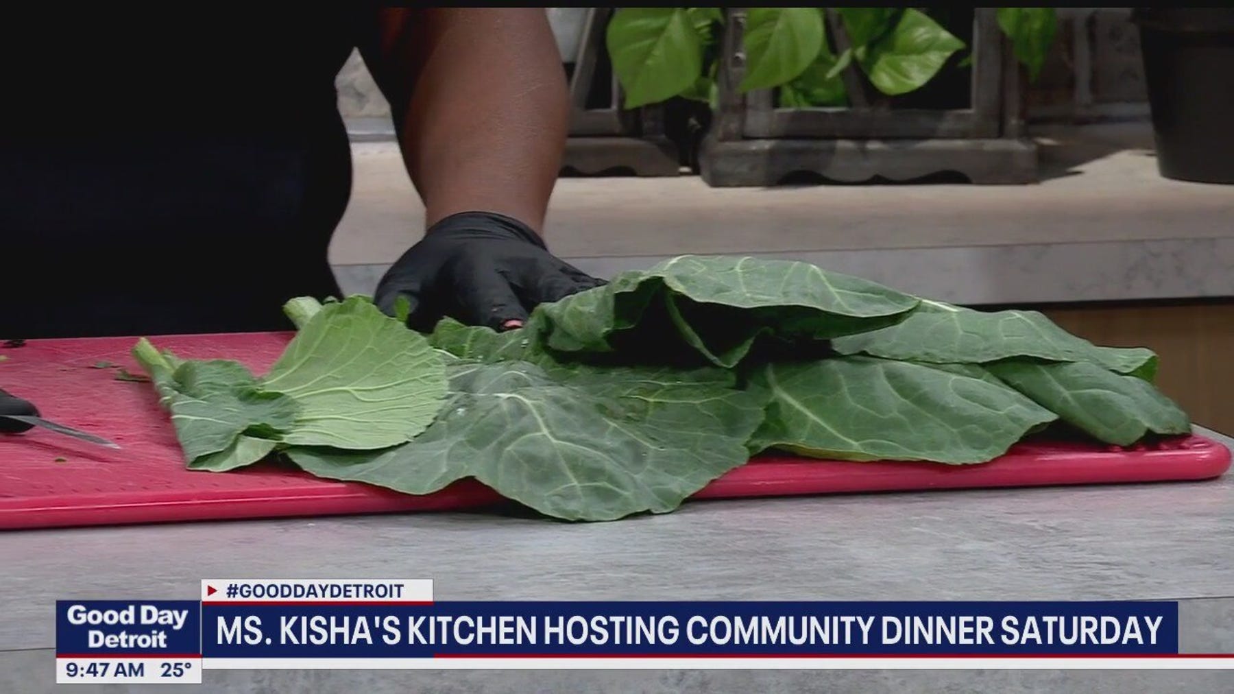 Ms. Kisha's Kitchen shows us how to make their award-winning collard greens