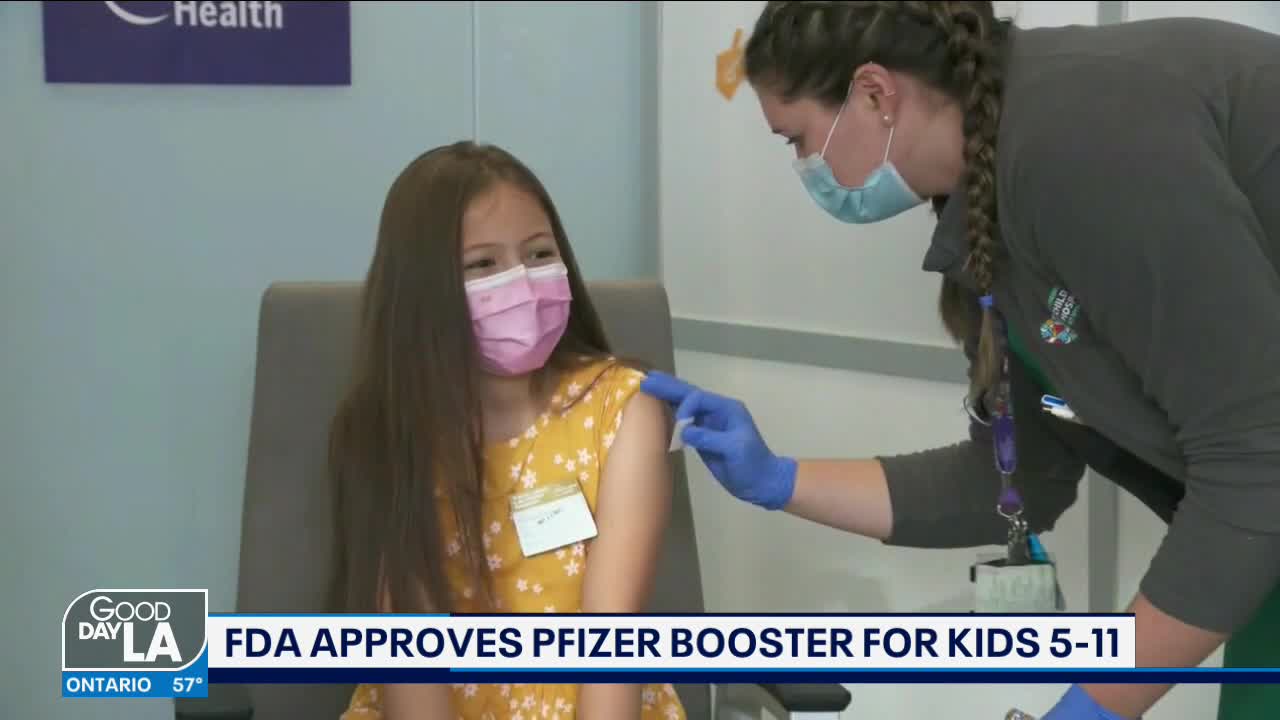 FDA approves Pfizer booster for kids 5-11 years old
