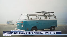 VW bus restored after surviving Palisades Fire