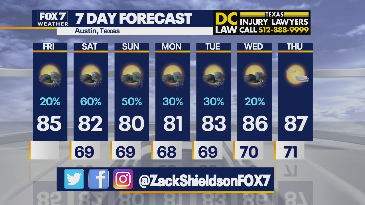 Noon weather forecast for May 21, 2021
