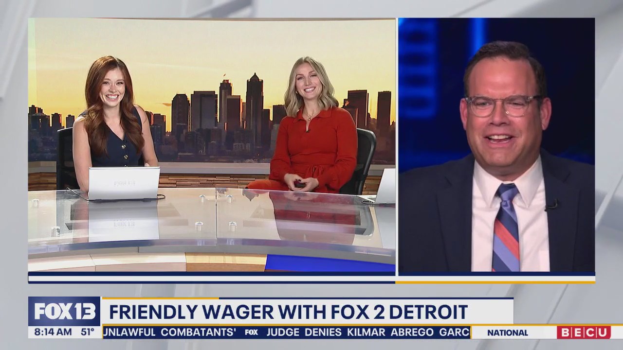 Friendly wager with FOX 2 Detroit