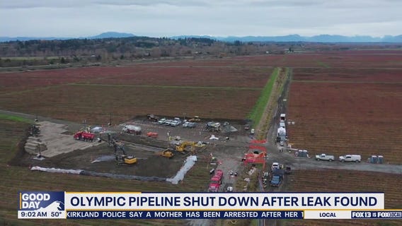 Crews continue repairs on Olympic Pipeline leak that halted jet fuel deliveries