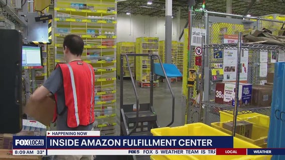 Inside Amazon fulfillment center as holidays approach