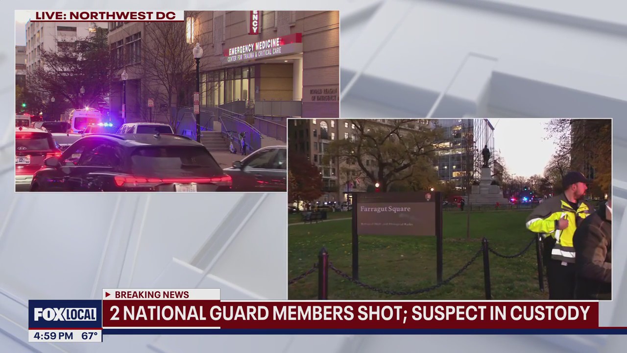 2 National Guard Members Shot, Suspect in Custody | FOX 5 DC