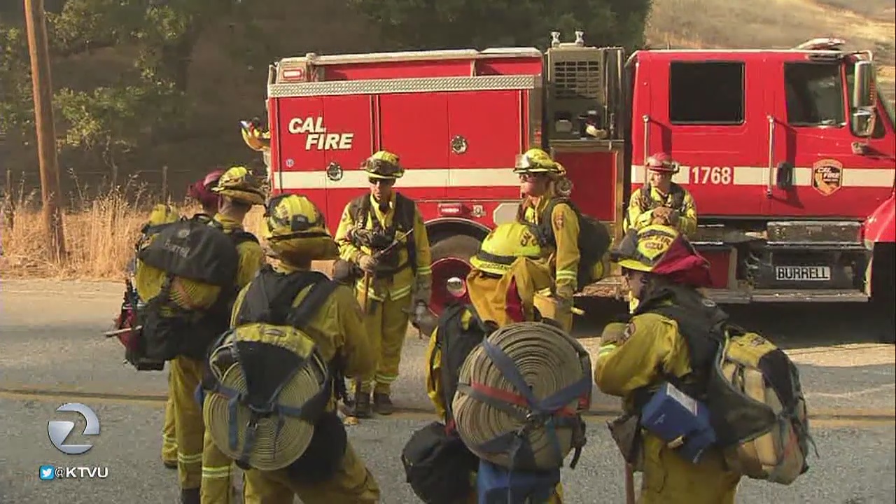 40 acre brush fire near San Jose 40% contained