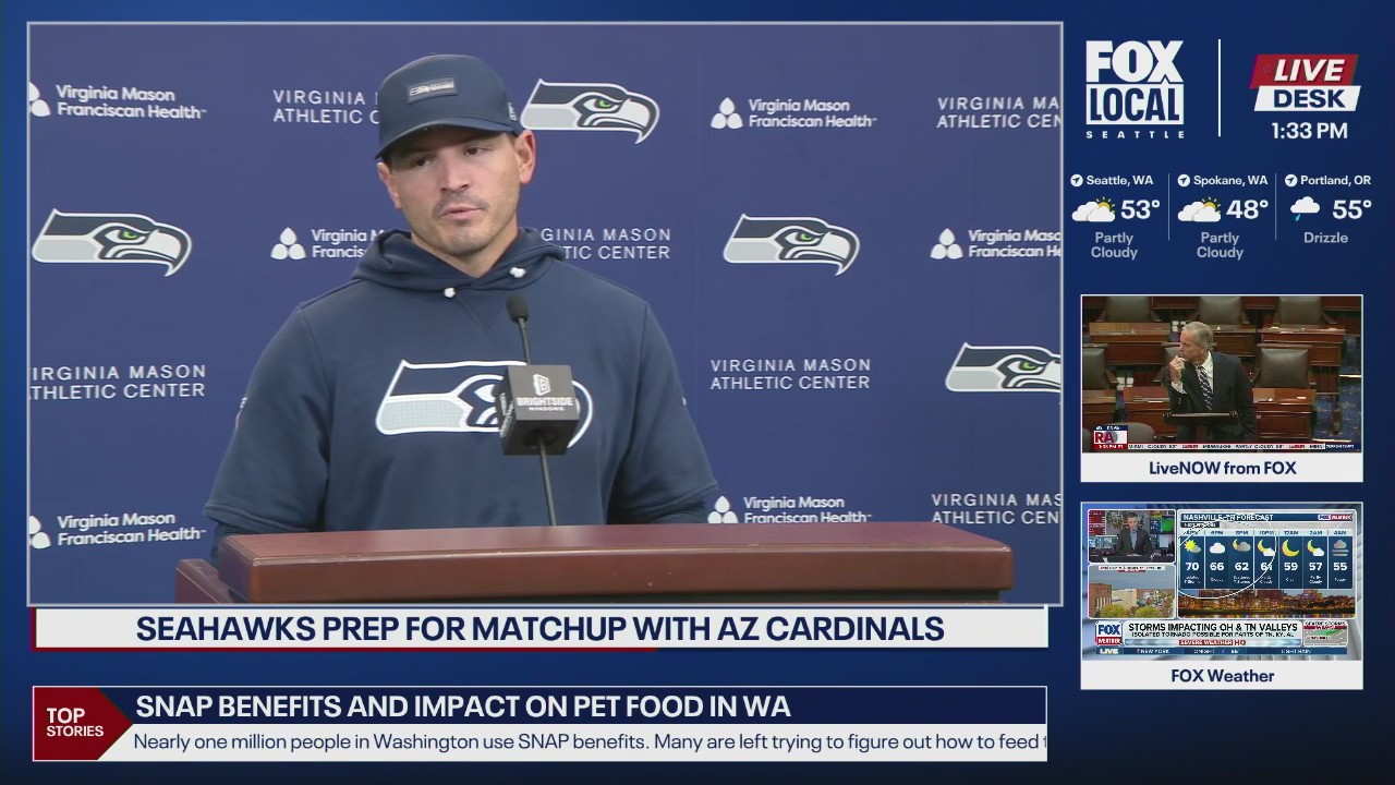 Seahawks head coach Mike Macdonald on their division matchup vs Cardinals
