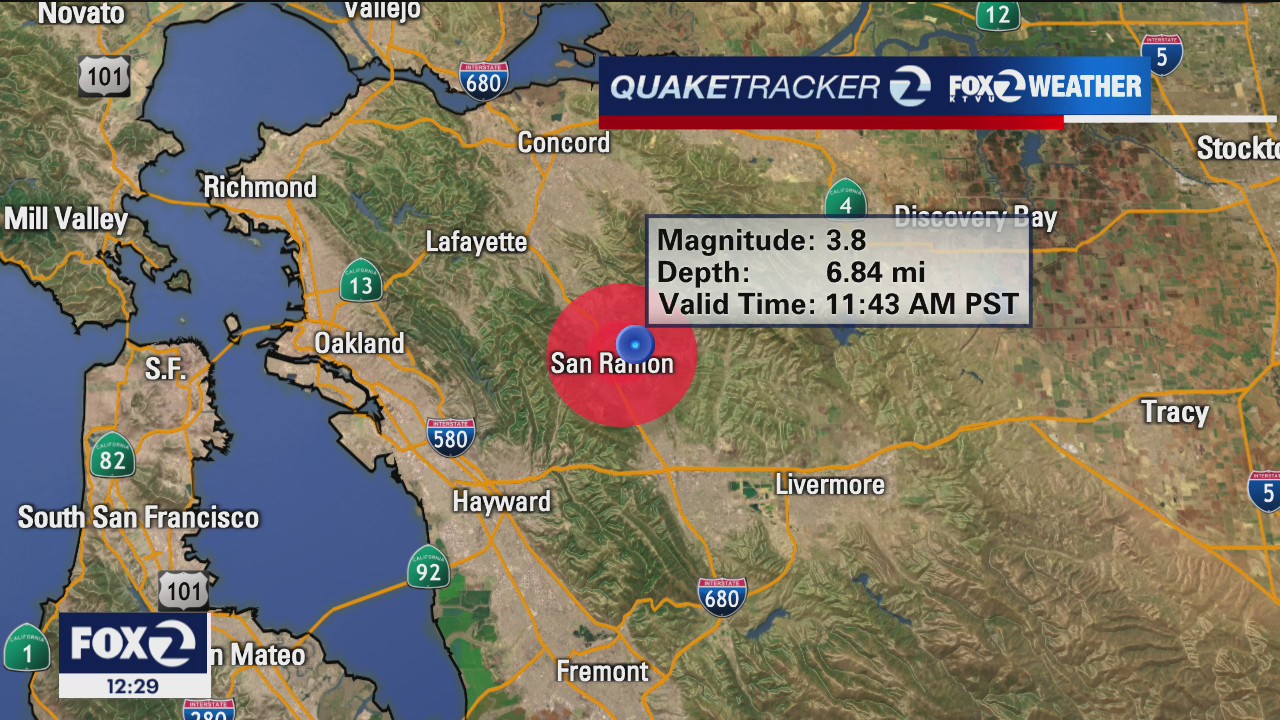 Small aftershocks follow earthquake near San Ramon