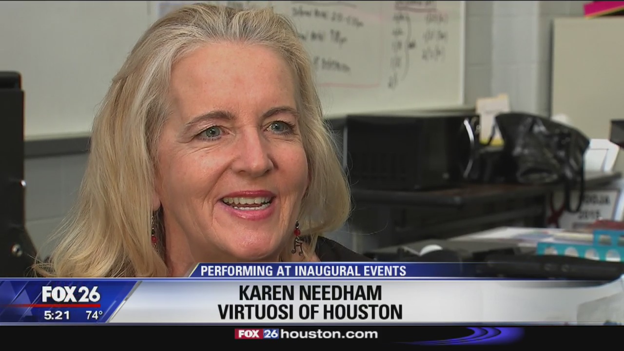 Students performing at inaugural events