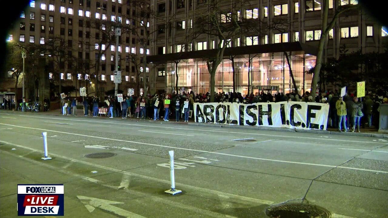 Seattle, Tacoma protests over fatal ICE shooting in Minneapolis