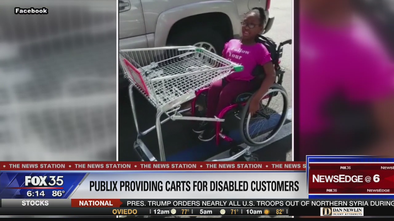 Publix providing new shopping carts for disabled