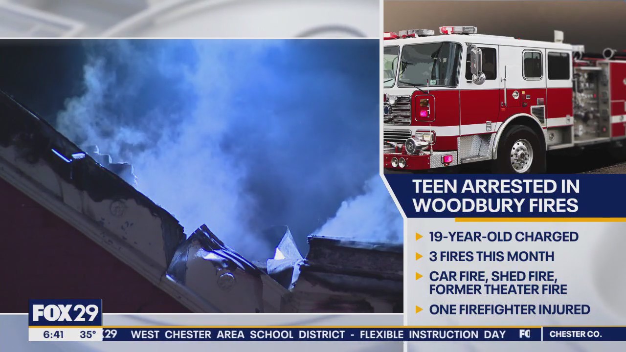 Teen arrested for fires in South Jersey