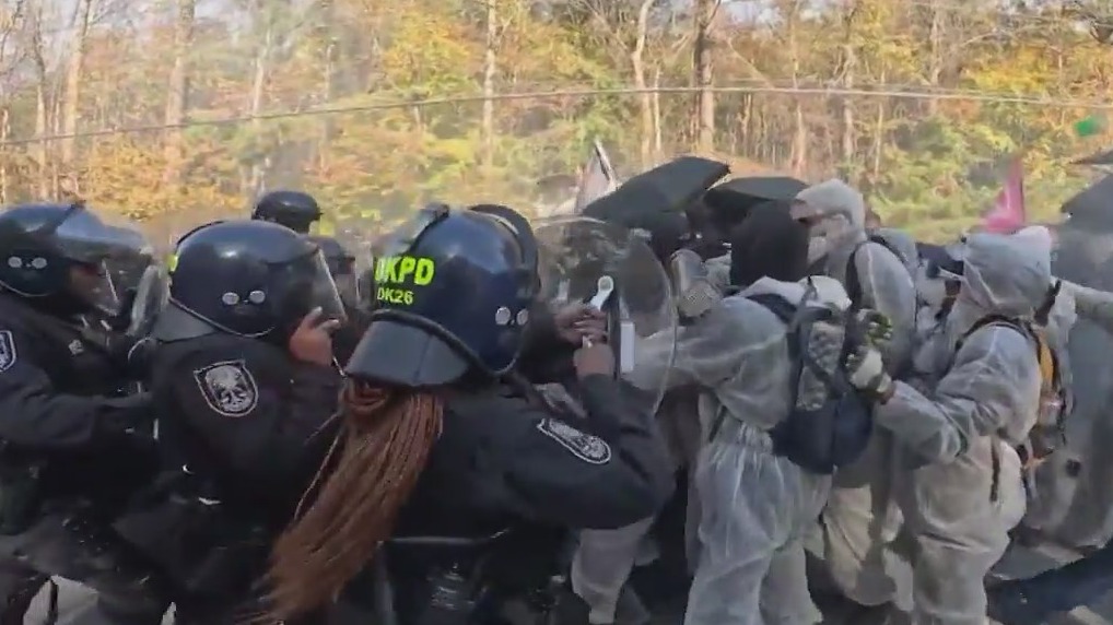 Police, 'Block Cop City' protesters clash | FOX 5 Atlanta