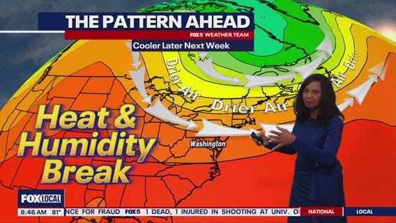 Hot weather and chances of storms across DC region